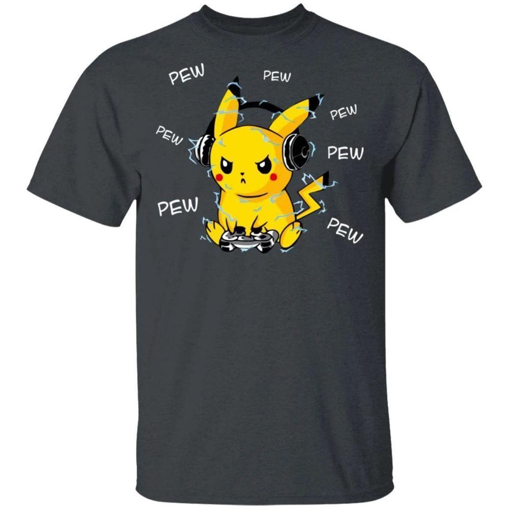 Pikachu Playing Game Tshirt  All Day Tee